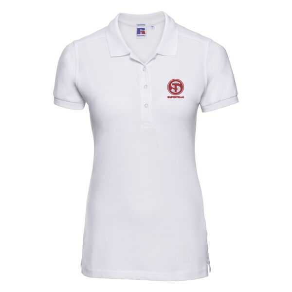 Polo Donna elasticizzata con ricamo Thumbnail