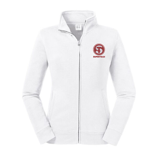 Felpa Donna zip lunga con ricamo Thumbnail