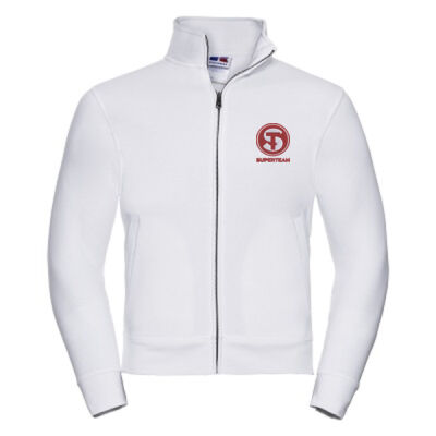 Felpa Uomo zip lunga con ricamo Thumbnail