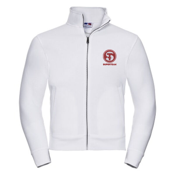 Felpa Uomo zip lunga con ricamo Thumbnail