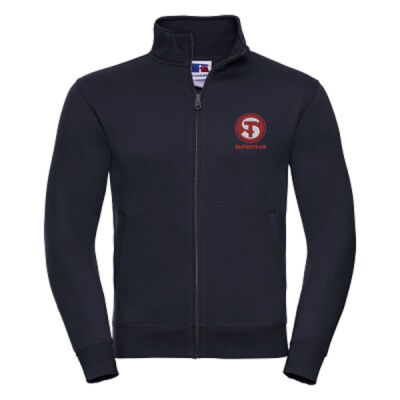 Felpa Uomo zip lunga con ricamo Thumbnail