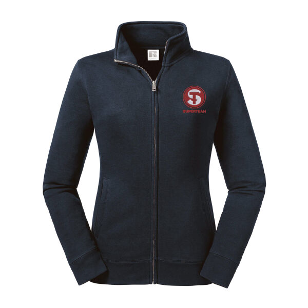 Felpa Donna zip lunga con ricamo Thumbnail