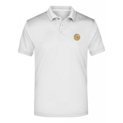 Polo Uomo manica corta protezione UV 25+ 100% poliestere  con ricamo su lato cuore e manica destra Thumbnail